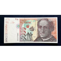 Billete de 2.000 pesetas 1992