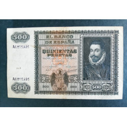 500 pesetas D. Juan de Austria 1940