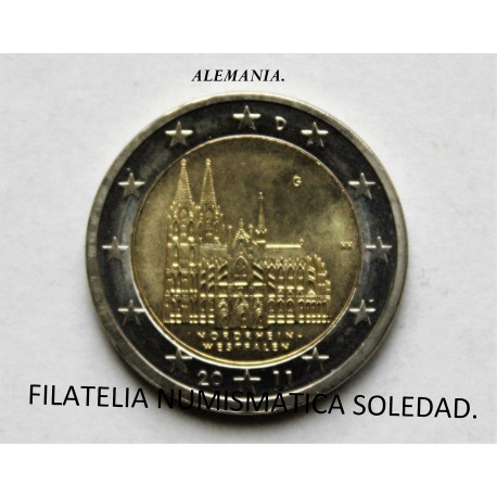 2 € ALEMANIA CATEDRAL DE COLONIA 2011 LETRA A