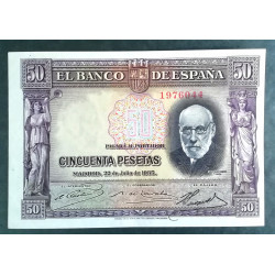 50 PESETAS 22 JULIO 1935