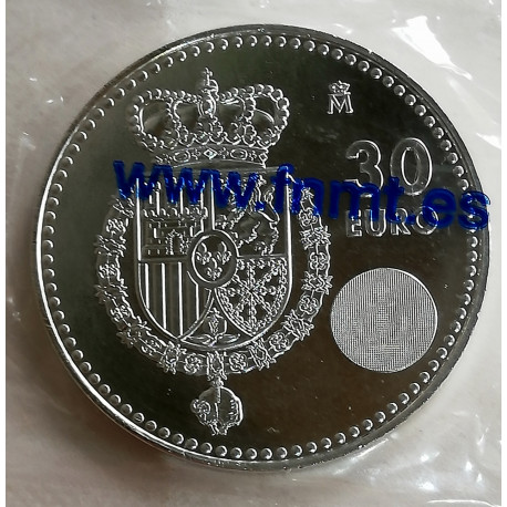 Moneda de plata de 30 € Año 2014 Felipe VI