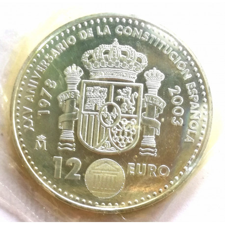 MONEDA DE 12€ PLATA 2003