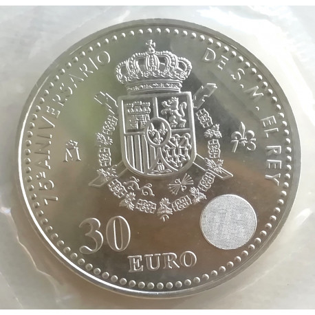 30€ Año 2013 75 Aniversario Rey Juan Carlos I 