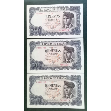 500 PESETAS 23 JULIO 1971