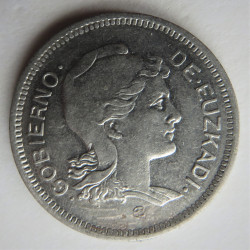1 peseta Euskadi 1937 niquel