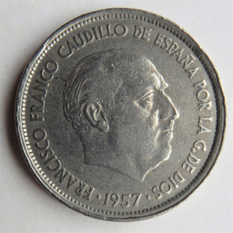 25 PESETAS 1957 * 58