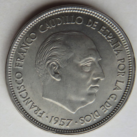 25 PESETAS 1957 * 65