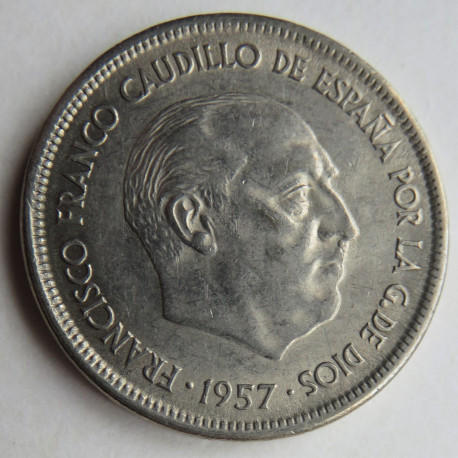 25 PESETAS 1957 * 68