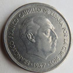 50 PESETAS 1957