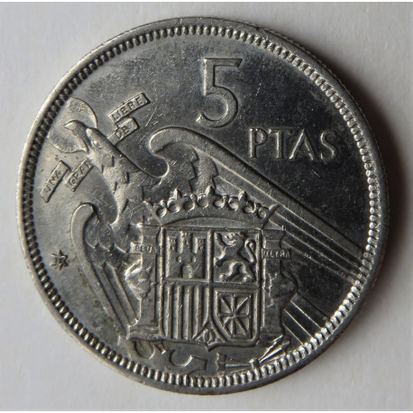 5 PESETAS FRANCO 1975 *65