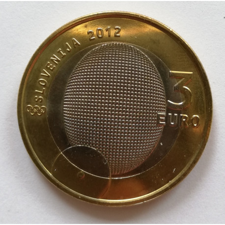 3 euros Eslovenia 2012 
