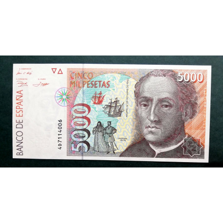 5000 PESETAS Cristóbal Colón 