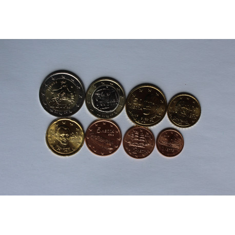 Serie de monedas de euros 2002 Grecia 