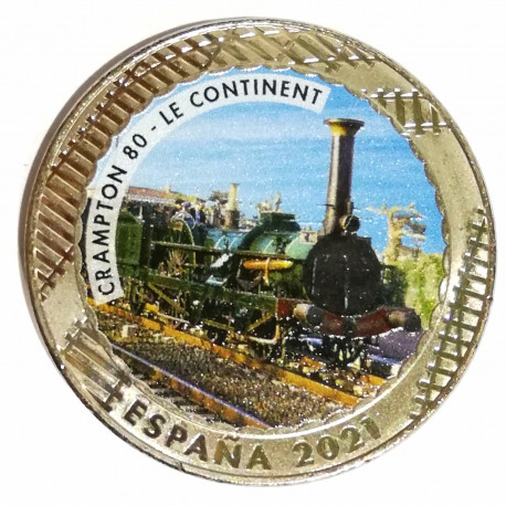 Album y 5 monedas de trenes