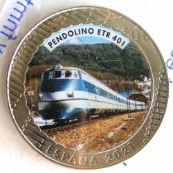 Album y 5 monedas de trenes