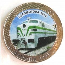 Album y 5 monedas de trenes