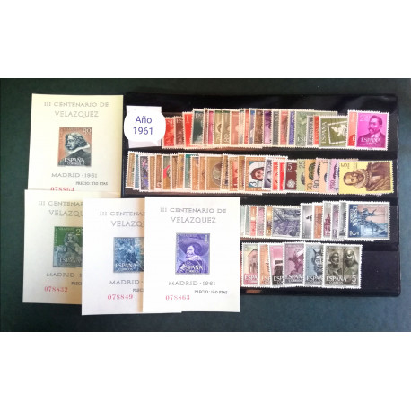 AÑO 1961 COMPLETO SELLOS