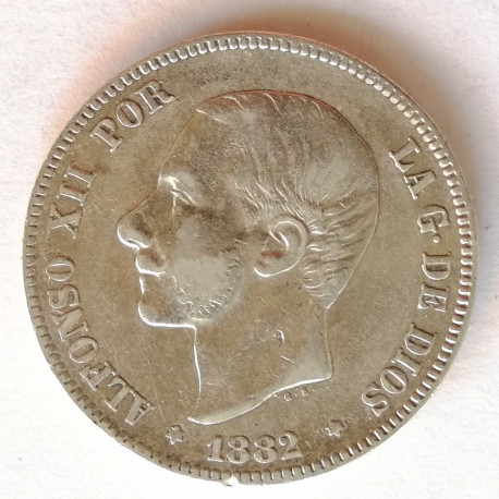 5 PESETAS DE ALFONSO XIII 1893