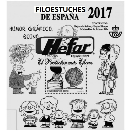Filoestuches HEFAR para todos los sellos de 2017 en transparente