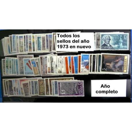 AÑO COMPLETO SELLOS 1973