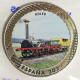 Album y 5 monedas de trenes