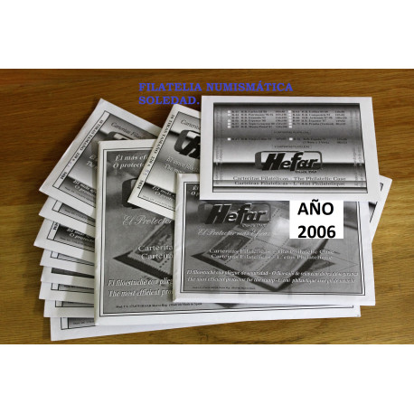 Filoestuches HEFAR para todos los sellos de 2017 en transparente