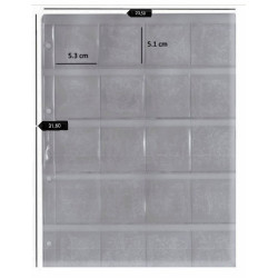 FUNDA DE 20 ESPACIOS CARTONES  PARA MONEDAS. 