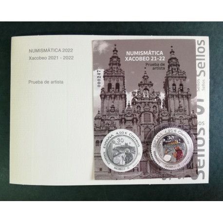 Prueba filatélica Xacobeo 21-22