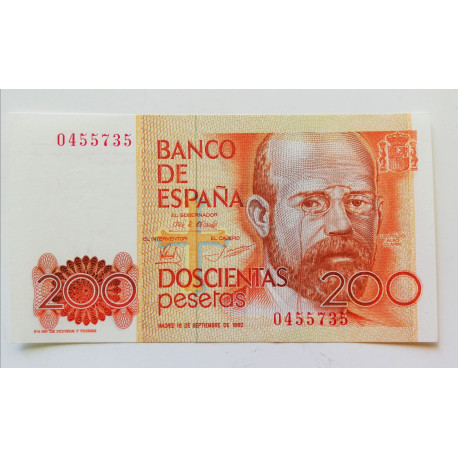200 PESETAS 16 SEPTIEMBRE 1980