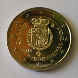 Moneda de 2 euros - 50º Aniversario del Rey Felipe VI 2018