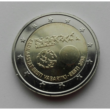 2 EUROS Estonia 2018 - 100 Años de la República de Estonia