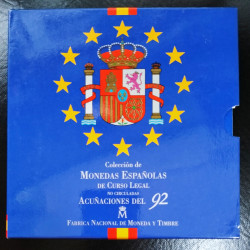 Cartera oficial de pesetas 1992