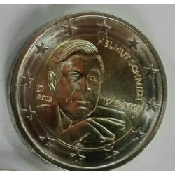 2 EUROS Alemania 2018  - Centenario del Nacimiento de Helmut Schmidt ceca D