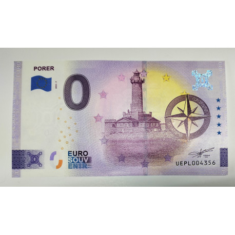 Billete souvenir Porer