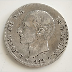 2 pesetas Alfonso XII 1882*82