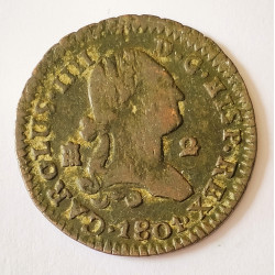 2 Maravedis 1801 Carlos IV