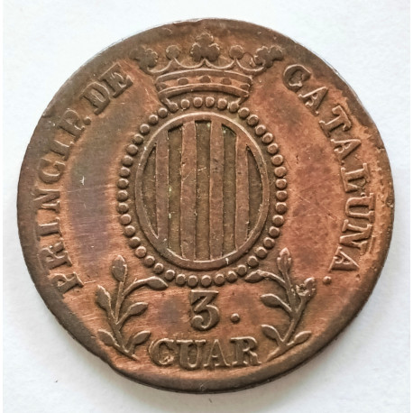 3 cuartos de Isabel II 1841