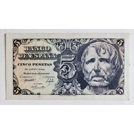 5 PESETAS 12 ABRIL 1947