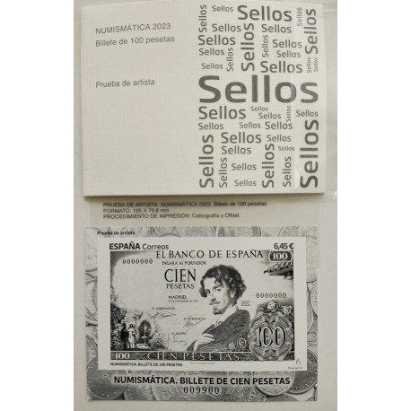 Numismática billete Bécquer 2023