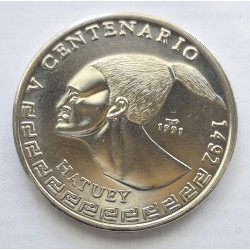 Moneda de Cuba 1 peso 1991