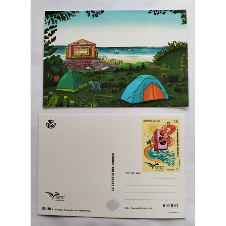 Entero postal Festivales del Mediterráneo Euromed