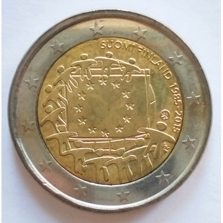2 € FINLANDIA BANDERA 2015