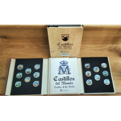 Libro colección de 16 monedas de castillos del mundo