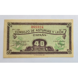 Billete Consejo Asturias y León 2 pts