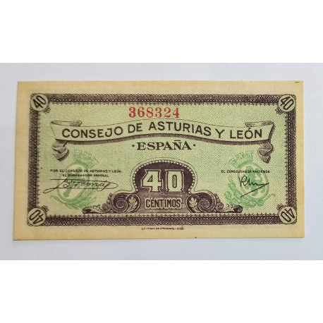 Billete Consejo Asturias y León 2 pts