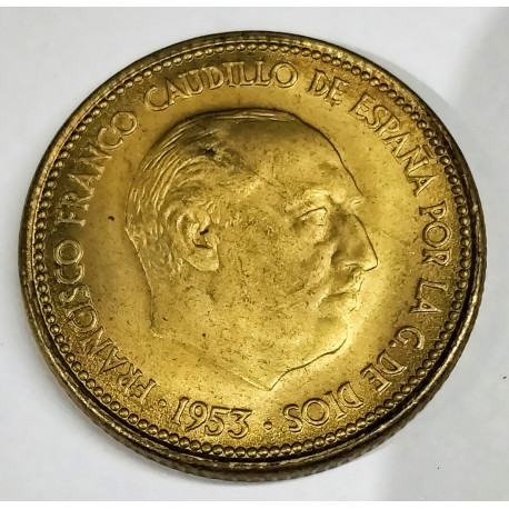 2,5 pesetas de 1953 * 54 del estado español
