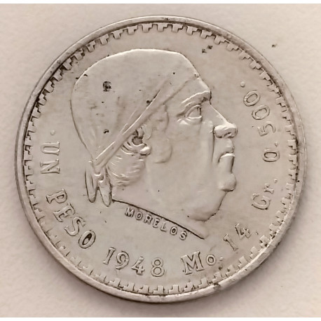 E. U. Me 1 peso 1948