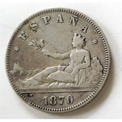 5 pesetas de 1870