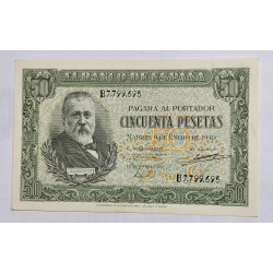 50 PESETAS ENERO DE 1940