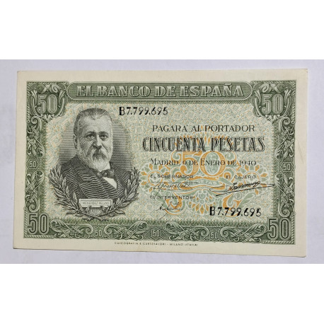 50 PESETAS ENERO DE 1940